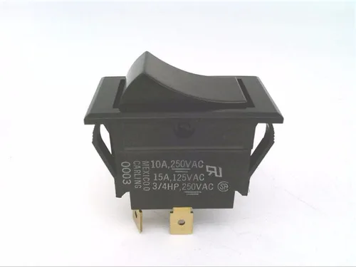Interruptores basculantes SPST ON-NONE-OFF BLK (1 pieza)