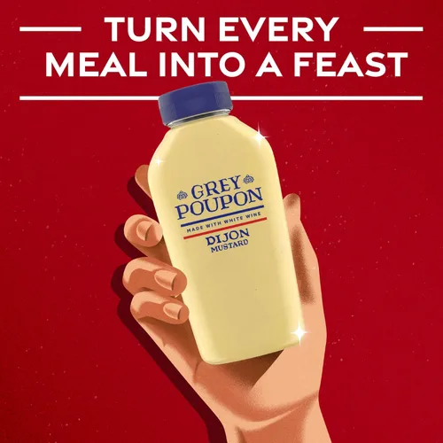 Vista 4 de Grey Poupon Dijon Mostaza (botella exprimible de 10 onzas) (paquete de 2)