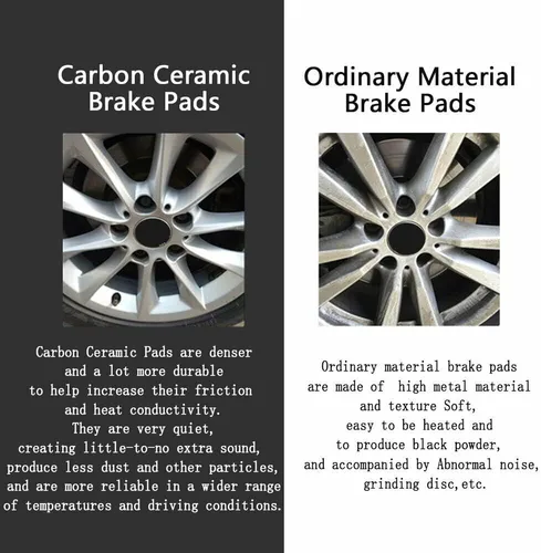 Vista 4 de Pastillas de freno de cerámica para Mazda CX-5 2016/2017/2018/2019 (delantero, trasero/D1623, D1846)