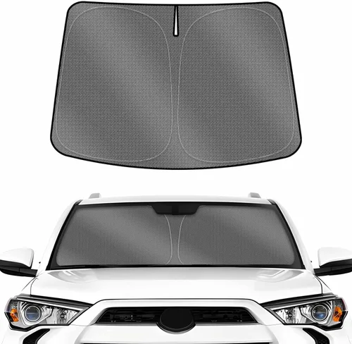 Vista 12 de Karltys - Parasol para parabrisas para Toyota 4Runner 2010-2025, parabrisa frontal reflectante de 240T de espesor, personalizado para 4-Runner