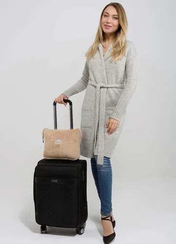 Vista 6 de BlueHills Manta de Viaje Suave Premium Almohada Manta de Avión Empaquetada en Bolsa Suave Funda de Almohada con Correa de Equipaje de Mano Clip