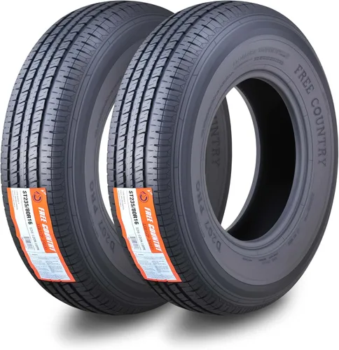 Vista 11 de Free Country GRAND RIDE Juego de 2 neumáticos Premium para remolque ST 175/80R13 de 6 capas, Rango de carga C con protector contra roces