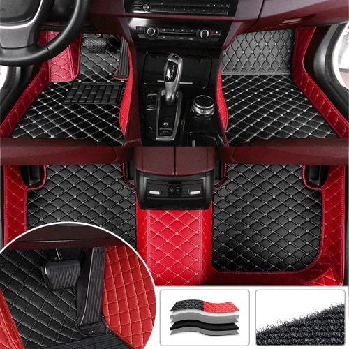 Vista 5 de alfombras de coche personalizadas para Mercedes-Benz A/B/C/E/S/ML/GL/GLA/GLC Clase W169 W203 GLE GLK GLS SL SLC SLK, antideslizantes, impermeables