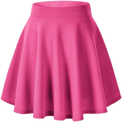 Vista 18 de Urban CoCo Falda básica versátil elástica de estilo patinadora, de corte acampanado, para mujer #13
