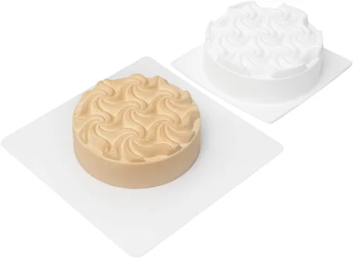 Vista 16 de Restaurantware - Molde para pastel de calabaza de 6 cavidades de Pastel, 1 molde de calabaza 3D listo para horno - Molde de silicona blanca