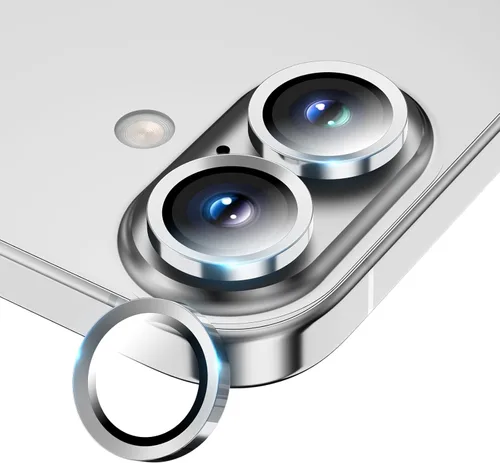 Vista 13 de Protector de lente de cámara para iPhone 17 Pro Max/17 Pro/16 Pro Max/16 Pro/15 Pro Max/15 Pro/14 Pro Max/14 Pro, cubierta individual de cámara