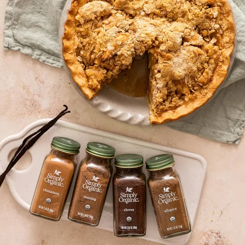 Vista 6 de Simply Organic Nuez moscada pura molida, tarro de 2.3 onzas, aromático, sabor sutilmente picante, dulce, Kosher, sin OMG, sin ETO (paquete de 3)