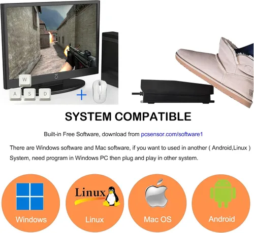 Vista 2 de iKKEGOL Interruptor de pie USB actualizado con un solo pedal de control mecánico Mapa Teclado de ratón Combinación de teclas de acceso rápido