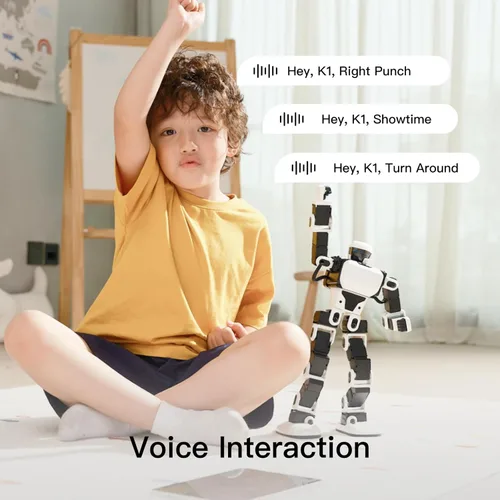 Vista 2 de Robosen Interstellar Scout K1 el mejor regalo de robot para niños y entusiastas de la tecnología, con control de voz, 17 servomotores e integración