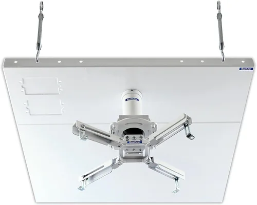 QualGear Pro-AV QG-KIT-CA-3IN-W Kit de montura adaptadora accesoria para proyector para colgarlo del techo, 3" a 1.5", blanco, Blanco