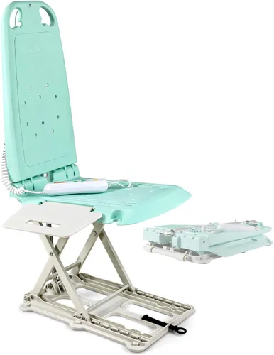 SuperHandy Elevador portátil de suelo y bañera: batería de 26 V 51.8 Wh, peso ligero de 19 libras, plegable, capacidad de 330 libras, elevación