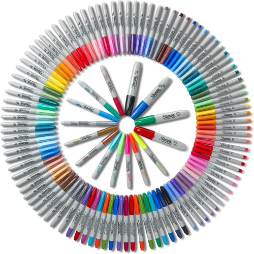 Vista 4 de Juego de rotuladores permanentes Sharpie, punta fina, Colores Variados