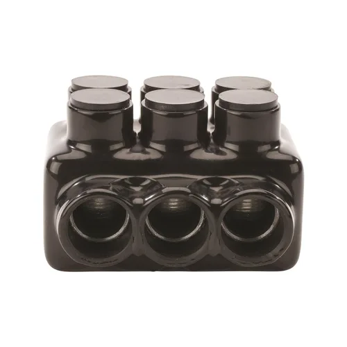 Vista 2 de NSI Conector resistente Polaris, serie IPLDH, rango de cables 750-250 MCM AWG, 3 puertos, hexagonal de 5/16 pulgadas, 4.50 pulgadas de ancho, 3.50