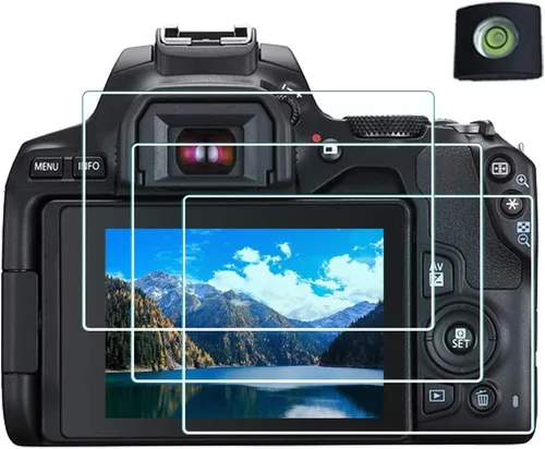 Vista 10 de Protector de pantalla para cámara réflex digital Canon EOS M50 M100 Mark ii (para accesorios) con cubierta de zapata caliente, película de vidrio