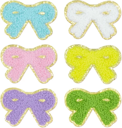 Vista 113 de 6 piezas de parches de letras de chenilla autoadhesivas, parches de letras preppy de 2 pulgadas para bolsos, ropa y sombreros, grandes pegatinas