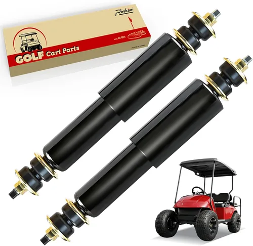 Roykaw Amortiguadores delanteros y traseros para carrito de golf, aptos para modelos EZGO TXT 1994 en adelante a gas o eléctricos, OEM # 76418-G01,