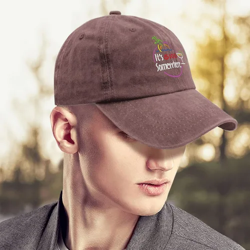 Vista 4 de Jimmy Accessories - Gorra de béisbol con texto en inglés "It is 5 Oclock Somewhere", gorra gráfica para hombre