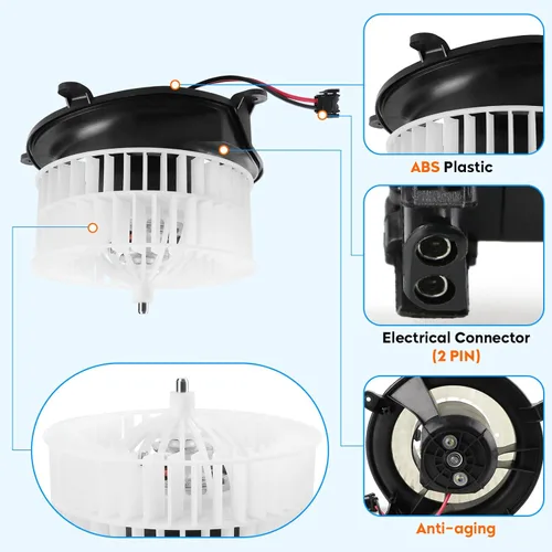Vista 2 de 700212 Conjunto de motor de ventilador HVAC para Mercedes Benz E320 E350 E500 E550, para Mercedes Benz CLS500 CLS550 E55/E63/CLS55 AMG, Repalcios