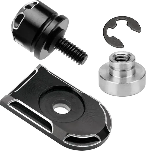 Vista 12 de Tornillo de asiento de motocicleta, tornillo de montaje moleteado para guardabarros trasero, 1/4 "-20 roscas de repuesto para Harley Touring