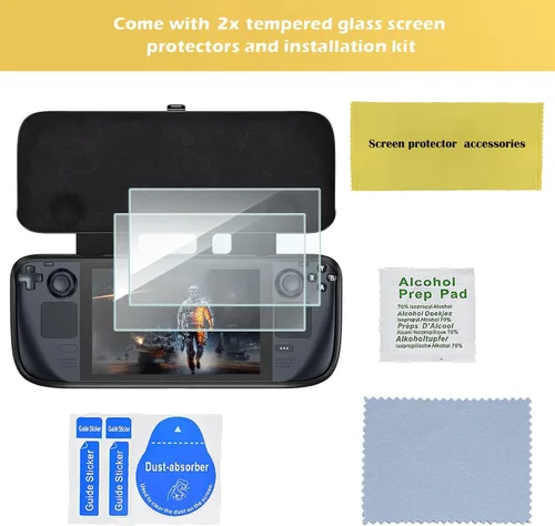 Vista 6 de ProCase Funda abatible para cubierta de vapor con protectores de pantalla de vidrio templado funda protectora suave con cubierta frontal