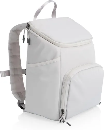 Vista 8 de ONIVA - Mochila térmica PTX de la marca Picnic Time, mochila enfriadora suave, bolsa de almuerzo aislada (negro con detalles grises)