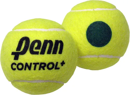 Vista 2 de Penn Control Plus Tennis Balls - Youth Felt Green Dot Tennis Balls for Beginners - 12 Ball Polybag