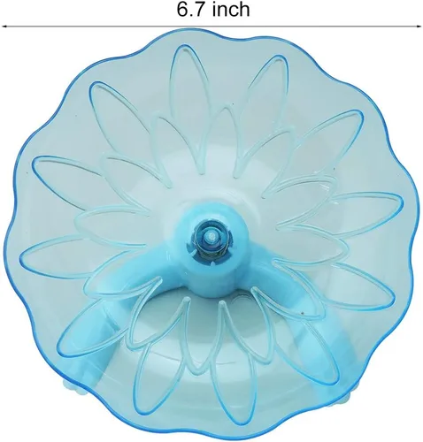 Vista 2 de WishLotus Platillo volador para hámster, rueda de correr de plástico transparente, rueda deportiva para mascotas pequeñas como hámster, cobaya