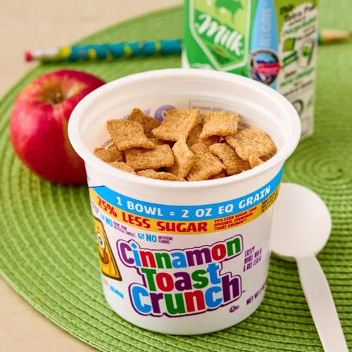 Vista 4 de Cinnamon Toast Crunch - Cereal reducido en taza de azúcar, 2 onzas (paquete de 60)