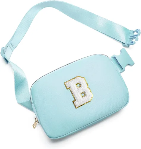 Vista 71 de Gitus Regalos de cumpleaños para niñas de 8, 9, 10, 11, 12, 13 años, cangurera personalizada, bolsa cruzada con letra inicial, bolsa para cinturón