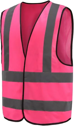 AYKRM Chaleco de alta visibilidad de alta visibilidad de 12 colores chaleco de seguridad de construcción de trabajo reflectante de alta visibilidad