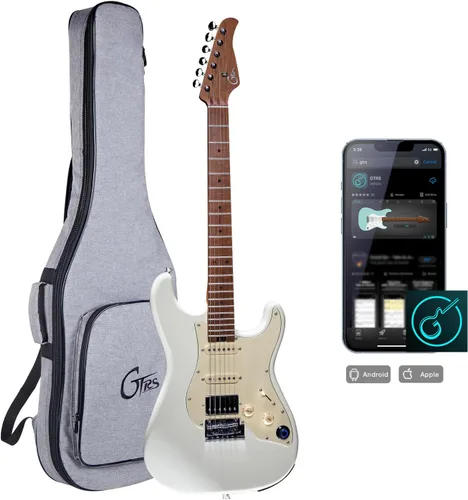 Vista 10 de Kit de guitarra eléctrica inteligente GTRS S800 con sistema de efectos, pastilla HHS, máquina de ritmos Loop, 12 horas de duración de batería