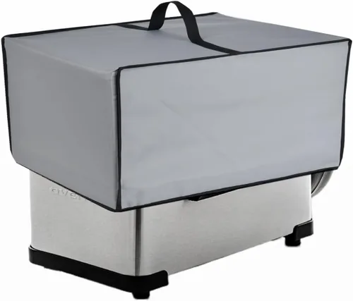 Vista 7 de Cubierta para freidora profunda, resistente al agua, compatible con freidora eléctrica OVENTE de 2 litros FDM2201BR/FDM2201CO (negro)