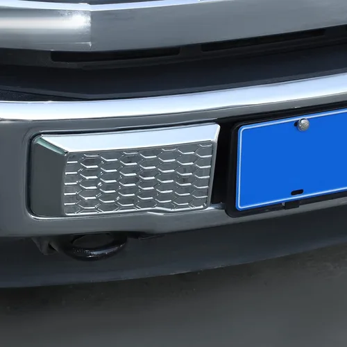 Vista 5 de JeCar Cubierta de parachoques delantero, accesorios exteriores compatibles con Ford F150 2015-2020 (cromado)
