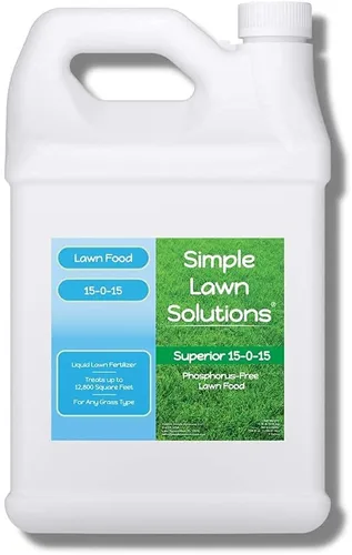 Vista 3 de Paquete de 15-0-15 de 32 onzas y 15-0-15 de 1 galón, fertilizante líquido para alimentos para césped - Simple Lawn Solutions