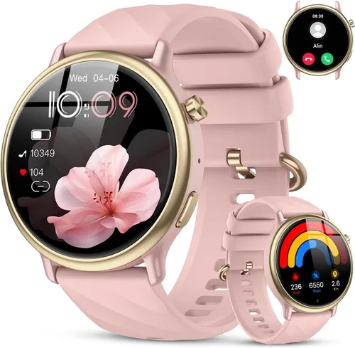 Reloj inteligente para mujer con rastreador de ejercicio: resistente al agua, para correr, relojes digitales para hombre, responder llamadas, reloj