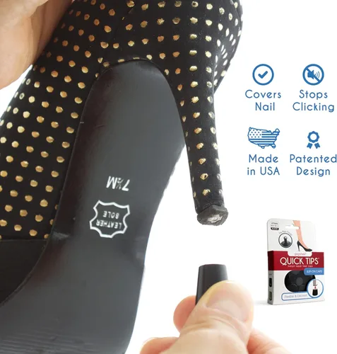 Vista 2 de Protector de tacón alto QUICK TIPS, tapones para reparación de tacos altos (2 pares)