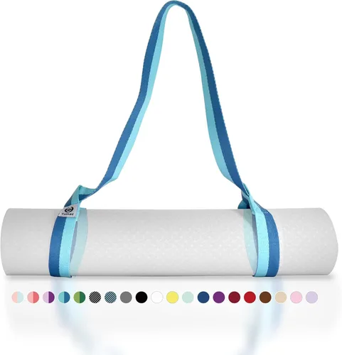 Vista 10 de Tumaz Correa para esterilla de yoga [alfombrilla no incluida] (2 tamaños) con textura delicada extra gruesa y cómoda, soporte ajustable