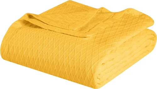 Vista 19 de Superior Diamond Weave - Manta de algodón de tejido diamante para todas las estaciones, cubierta para el hogar, sofá, cama, mantas suaves y cálidas