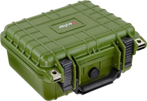 Vista 3 de Eylar Pequeño engranaje de 10.62", equipo, estuche rígido para cámara impermeable con espuma TSA estándares (verde)