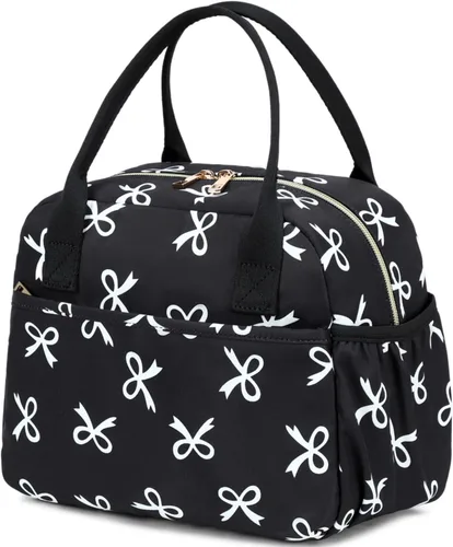 Vista 27 de CAMTOP Lonchera para mujer, bolsa de almuerzo aislada, lonchera con hielera térmica, a prueba de fugas, con diseño acolchado, bolsa de almuerzo