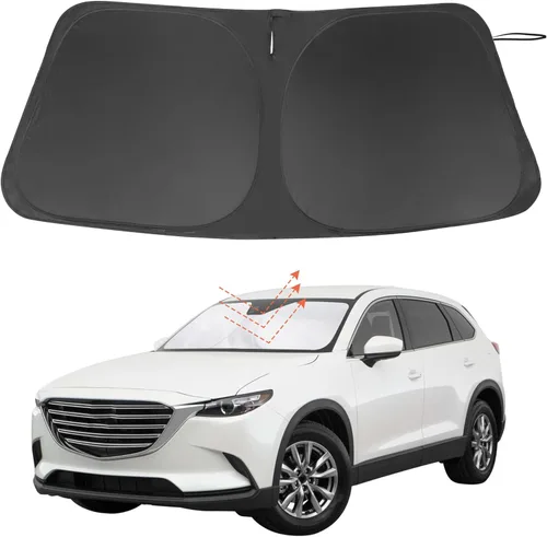 Vista 72 de Parasol para parabrisas de ajuste personalizado para BMW X1 F48 2016-2022, accesorios plegable, bloqueador solar protege el automóvil de los rayos