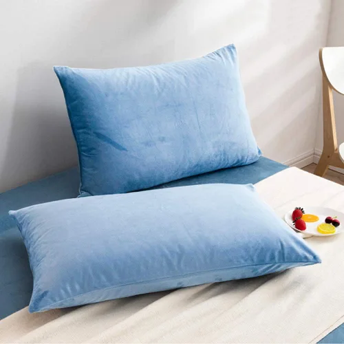 Vista 133 de NTBAY 1 paquete de funda de almohada corporal de terciopelo con cremallera, súper suave y acogedora, funda de almohada larga de franela mullida