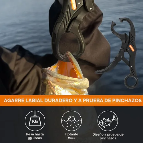 Vista 6 de KastKing SteelStream - Juego de herramientas de pesca de 6 piezas, alicates de pesca resistentes a la corrosión con cordón, cuchillo de filete