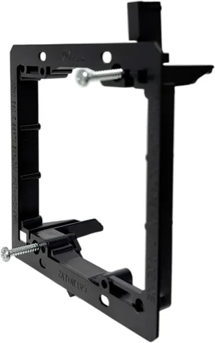 Vista 3 de iMBAPrice IMBA-LV2-2 Soporte de montaje de bajo voltaje de 2 bandas para paneles de yeso que pasa a través de placas de pared, cables telefónicos