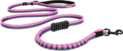 Vista 16 de EzyDog Zero Shock LITE - Correa elástica para perros que tiran o excitan, doble asa y reflectante para perros medianos o pequeños