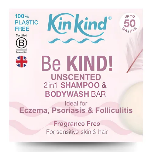 Vista 16 de KinKind CLEANSE me! Barra de champú sólido 2 en 1 y lavado corporal Cabello normal a graso Barra de champú natural, viaje para el cabello