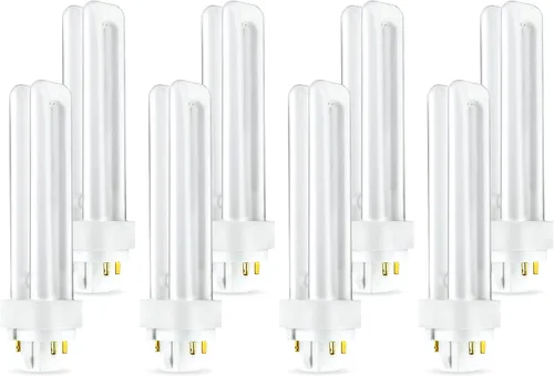 Vista 3 de PLC-18W 827, 4 pines G24q-2, tubo doble de 18 vatios, bombilla fluorescente compacta, sustituye a Sylvania 20683 y Philips 38329-9 - PL-C