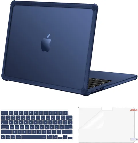 Vista 14 de MOSISO Compatible con MacBook Air de 13 pulgadas Case 2025 2024 2023 2022 M4 A3240 M3 A3113 M2 A2681, Carcasa Rígida con Parachoques TPU Resistente