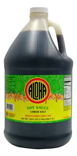 Vista 12 de Aloha Shoyu - Salsa de soja, mezcla original, salsa de soja hawaiana con sabor suave y equilibrado, auténtica salsa de soja para cocinar, adobos