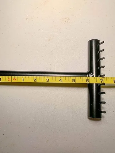 Vista 5 de Pequeño rastrillo de jardín de acero para zonas de difícil acceso, fabricado en los Estados Unidos